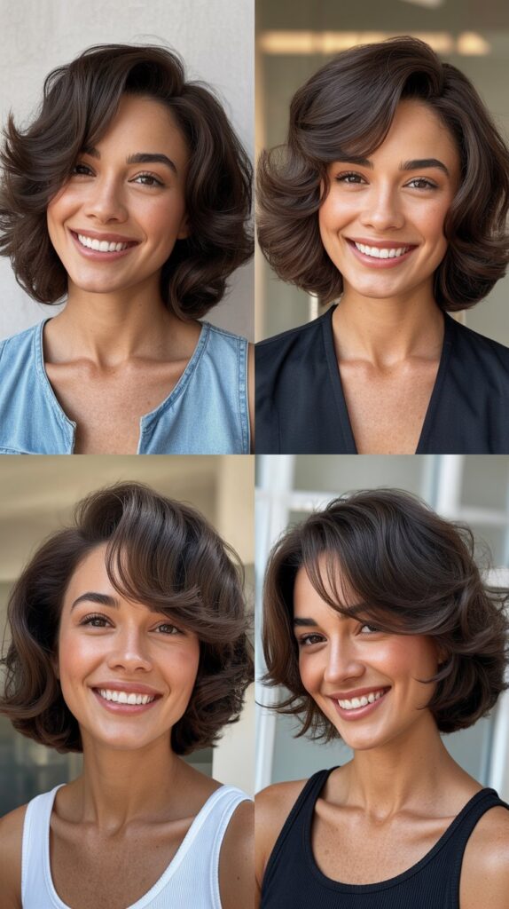 Feathered Layers with Tapered Face Framing