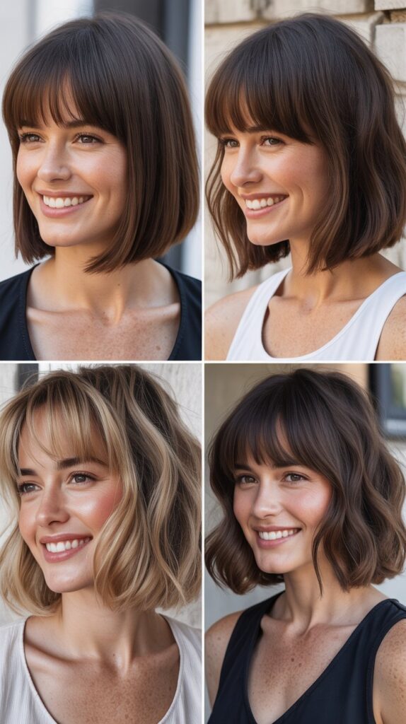 Graduated Bob With Long Blended Bangs