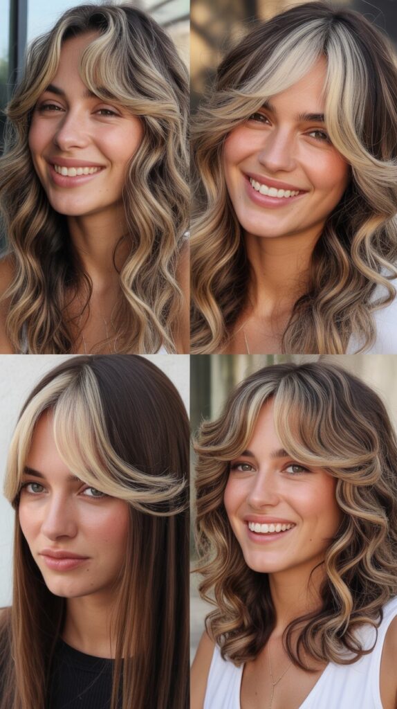 Textured Layers with Money Piece Face Framing