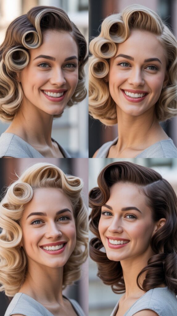 Pin Curl Vintage Waves