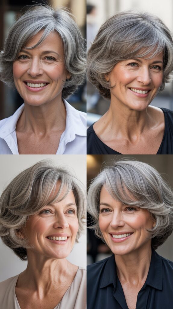  Soft Layered Bob with Gentle Volume