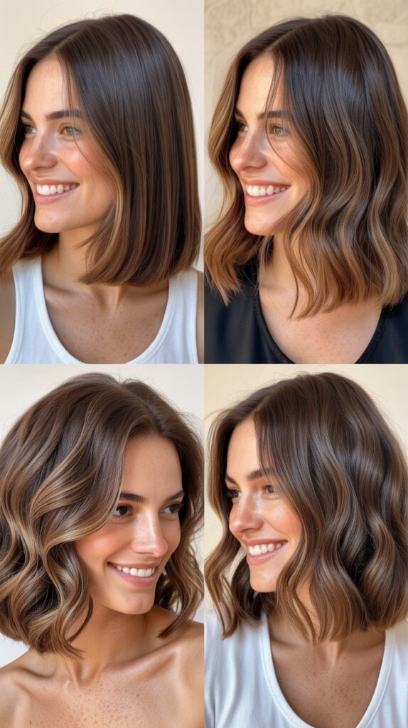 Long Bob with Highlights and Lowlights