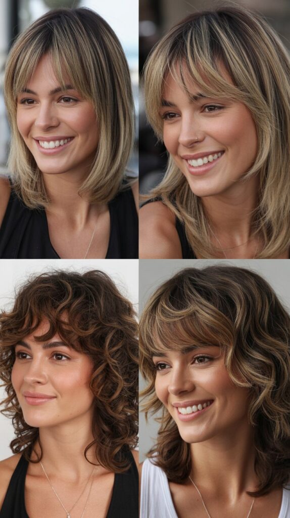 Razor-Cut Layers with Piecey Bangs