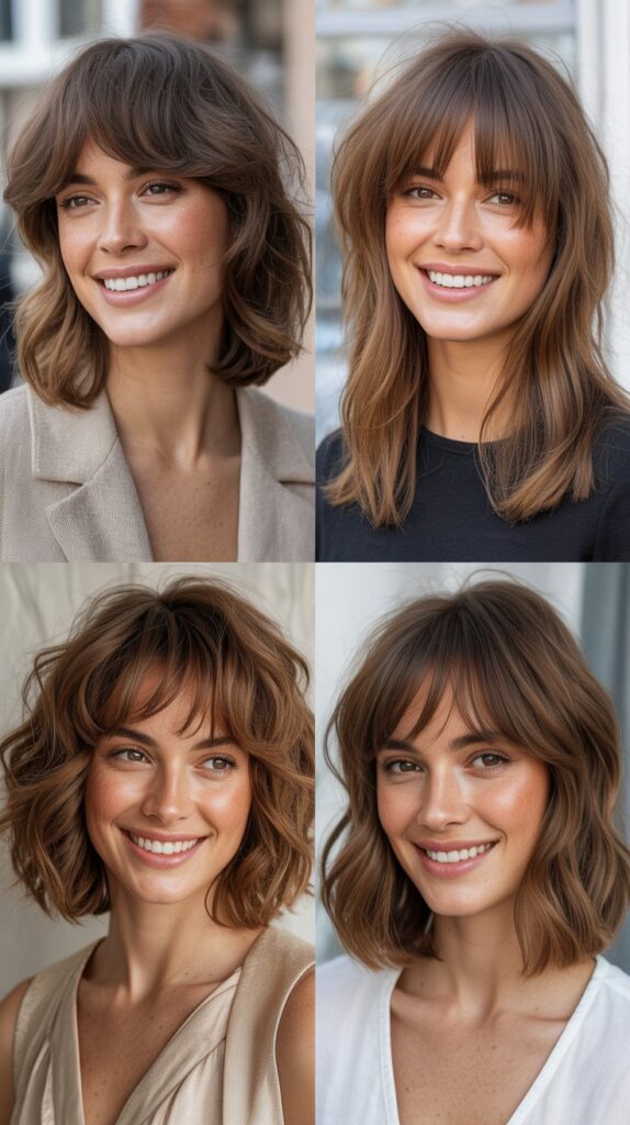 Tousled Long Bob With Piecey Bangs