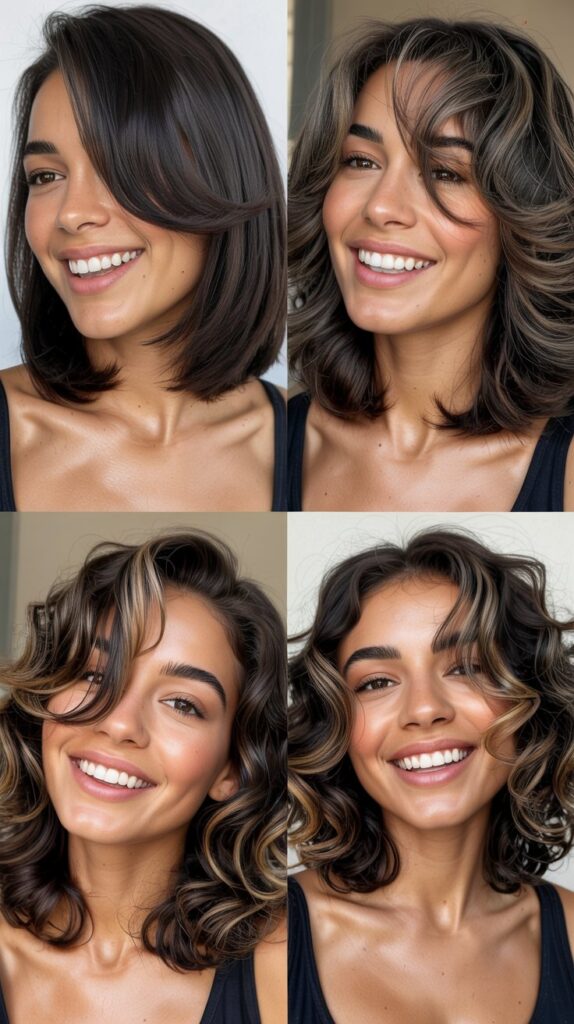 Graduated Layers Starting At The Collarbone