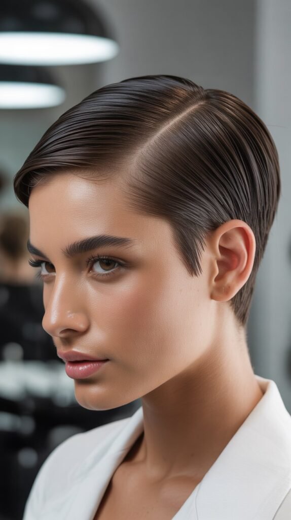 Slicked Back Pixie
