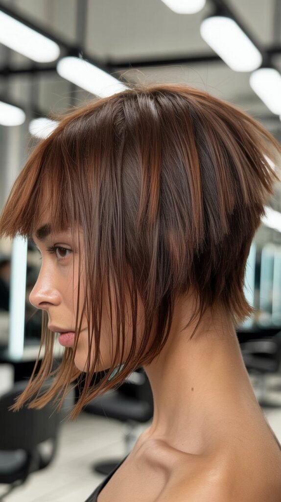 Inverted Midi With Piecey Fringe