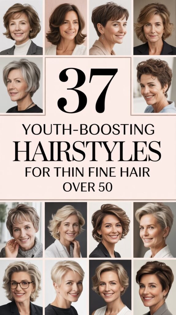 37 Youth-Boosting Hairstyles for Thin Fine Hair Over 50