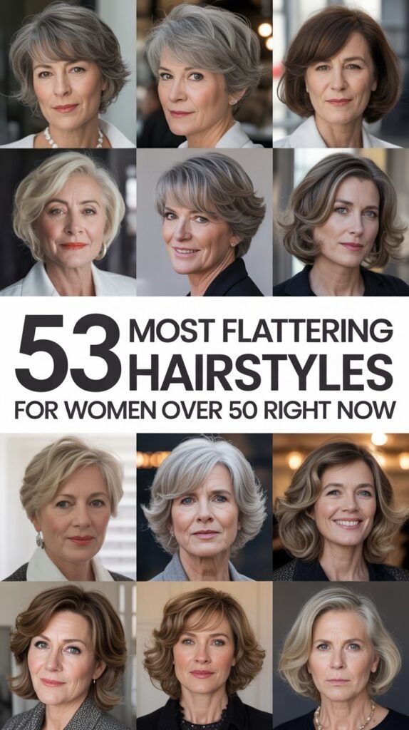 53 Most Flattering Hairstyles for Women Over 50 Right Now