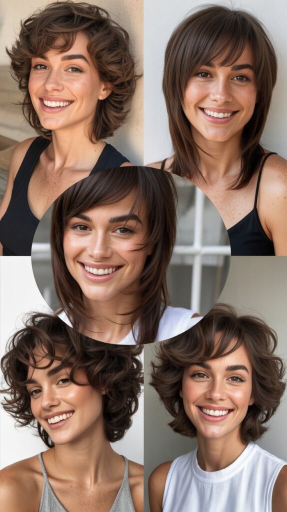  Razored Layers with Asymmetric Side Bangs