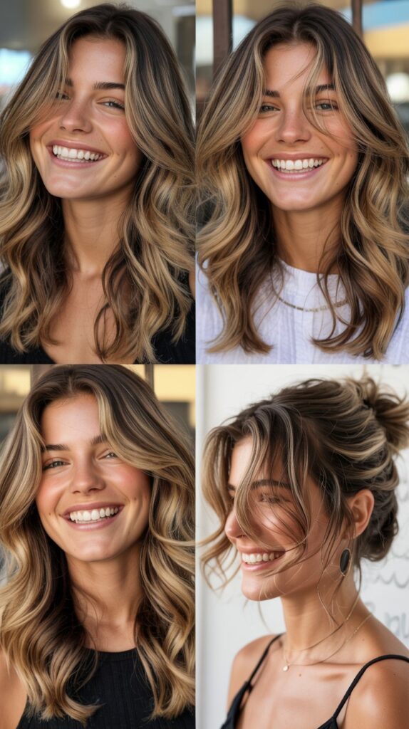 Face-Framing Layers With Balayage