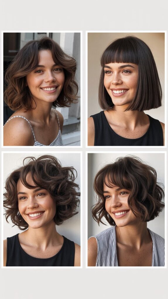 A-Line Bob with Arched Bangs