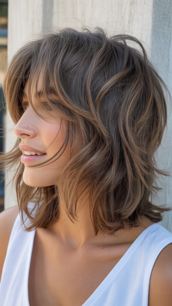 Shaggy Mid-Length Cut