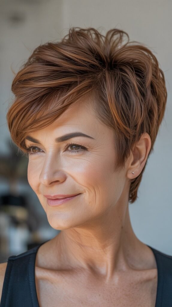 The Voluminous Pixie with Mohawk Elements