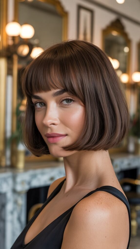 French Bob with Baby Bangs