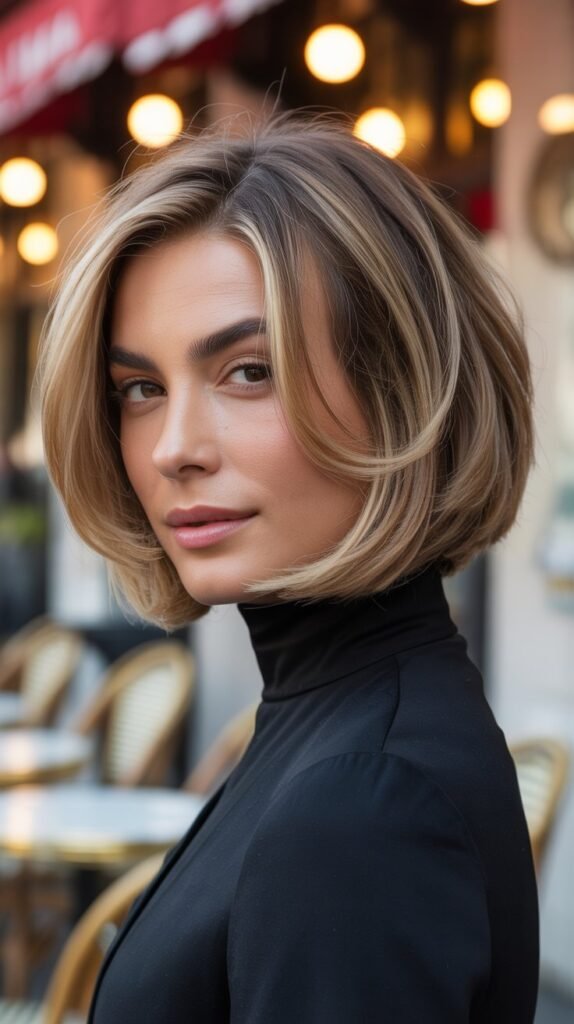Layered French Bob for Volume