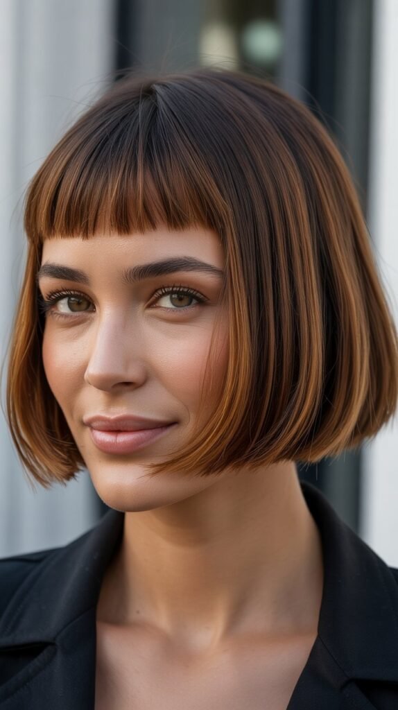 French Bob with Micro Bangs