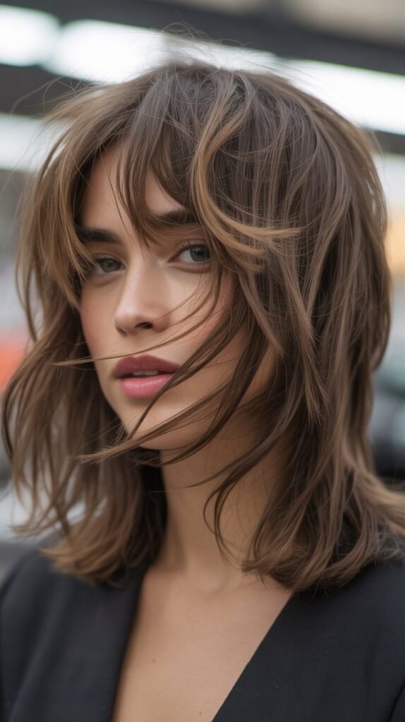 Shag with Peek-a-Boo Bangs