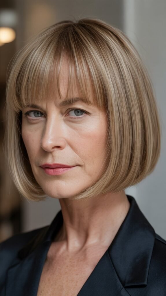 Blunt Bob with Bangs
