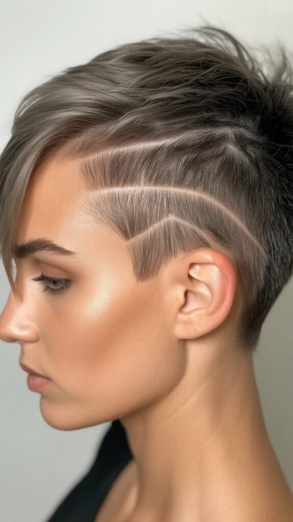 Pixie with Shaved Side Panels
