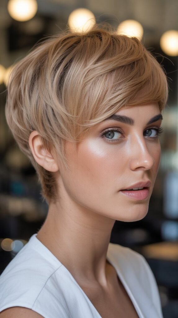 Rounded Pixie Cut