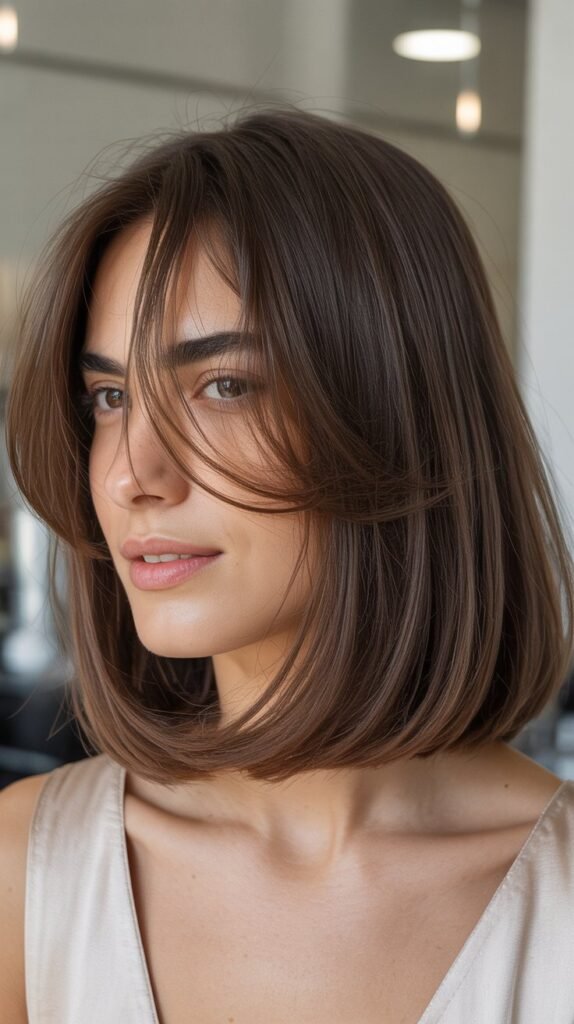  Long Bob with Side Bangs