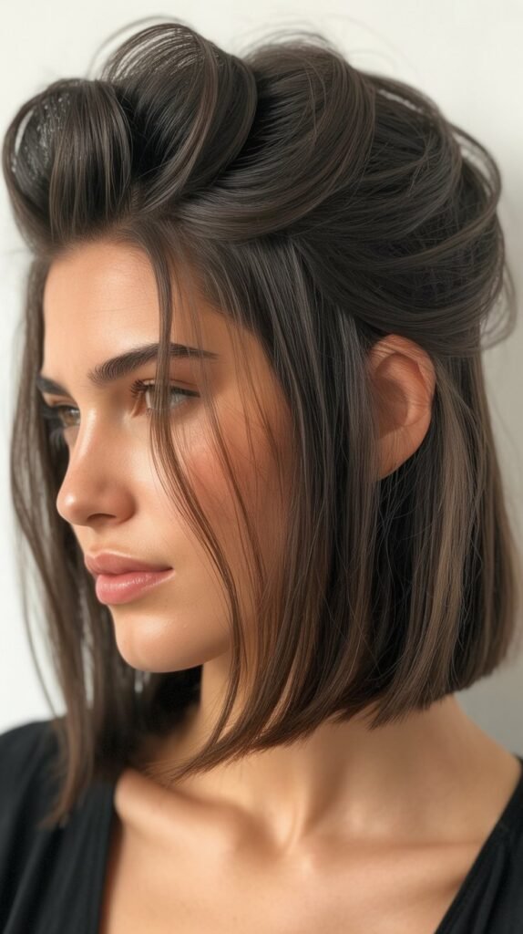 French Bob with Crown Layering