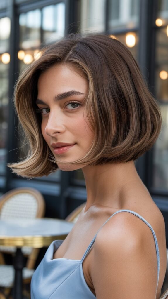  French Bob with Feathered Ends