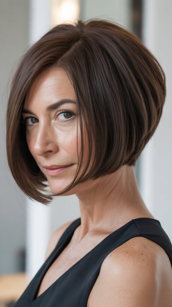 Sleek Angled Bob