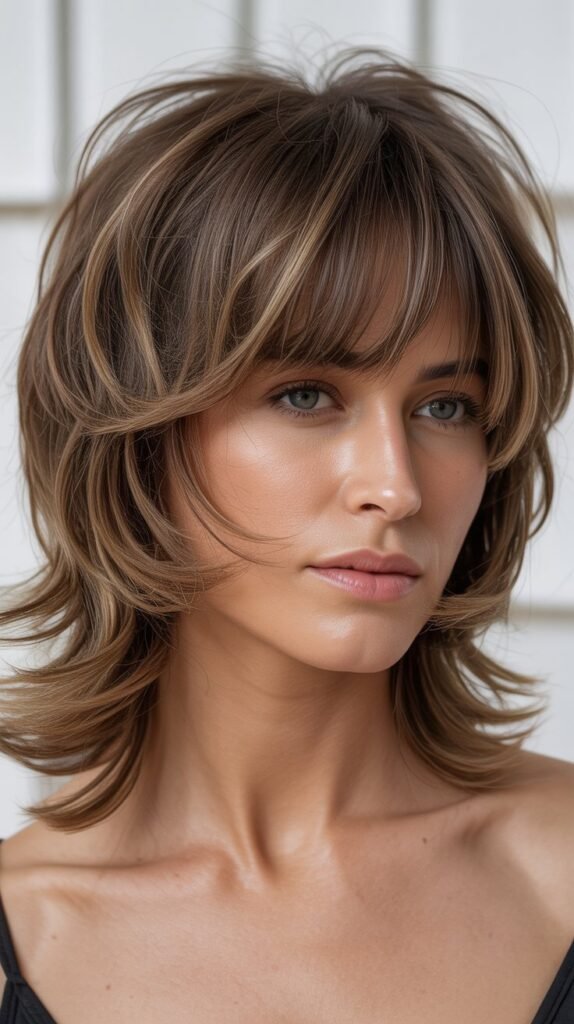 Shaggy Layers with Bottleneck Fringe for Trendy Texture