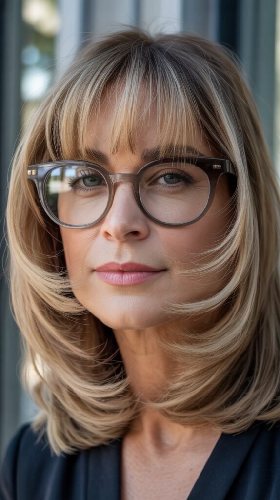 Textured Curtain Bangs