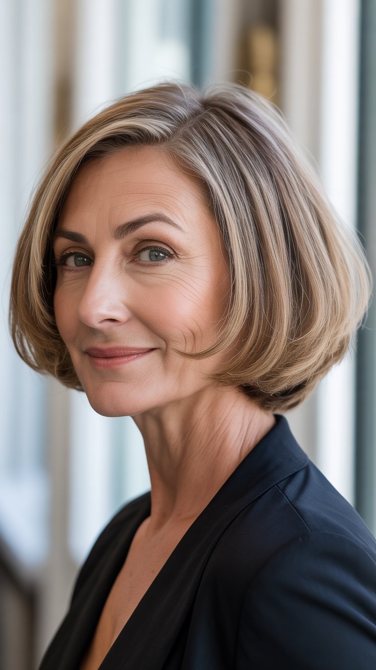 50 Short Bob Hairstyles for Thin Fine Hair Over 50