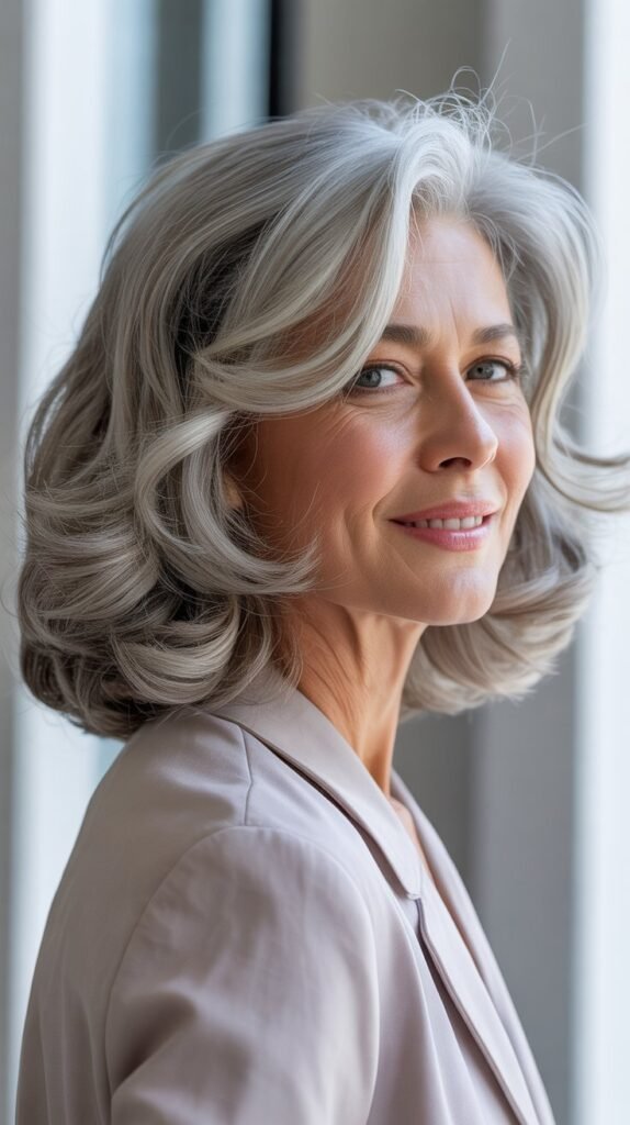 Tousled Medium-Length Style