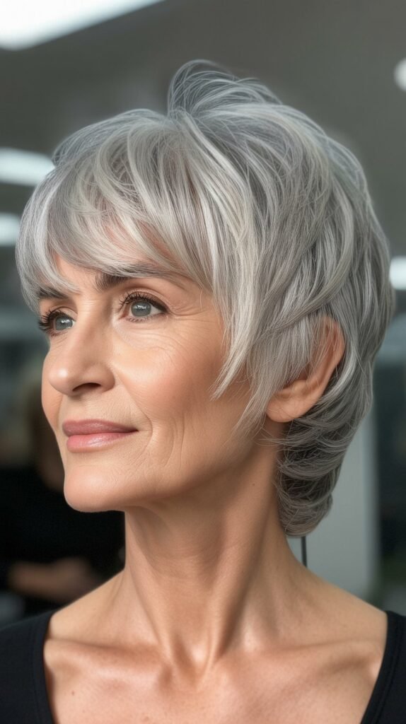 Wispy Pixie with Bangs