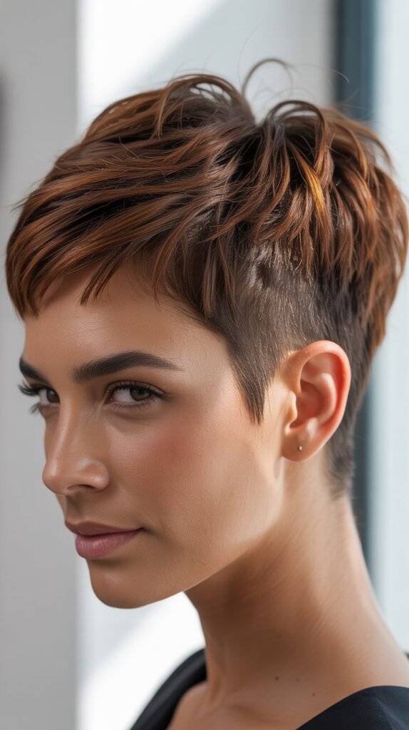 Pixie with Tapered Sideburns