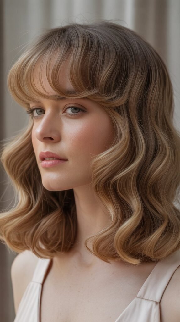 Baby Bangs With Retro Waves