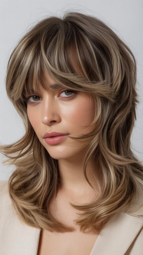 Shaggy Bangs for Retro-Modern Fusion