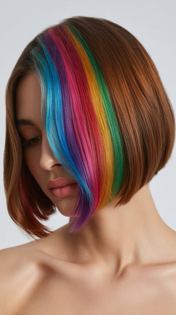 French Bob with Hidden Rainbow