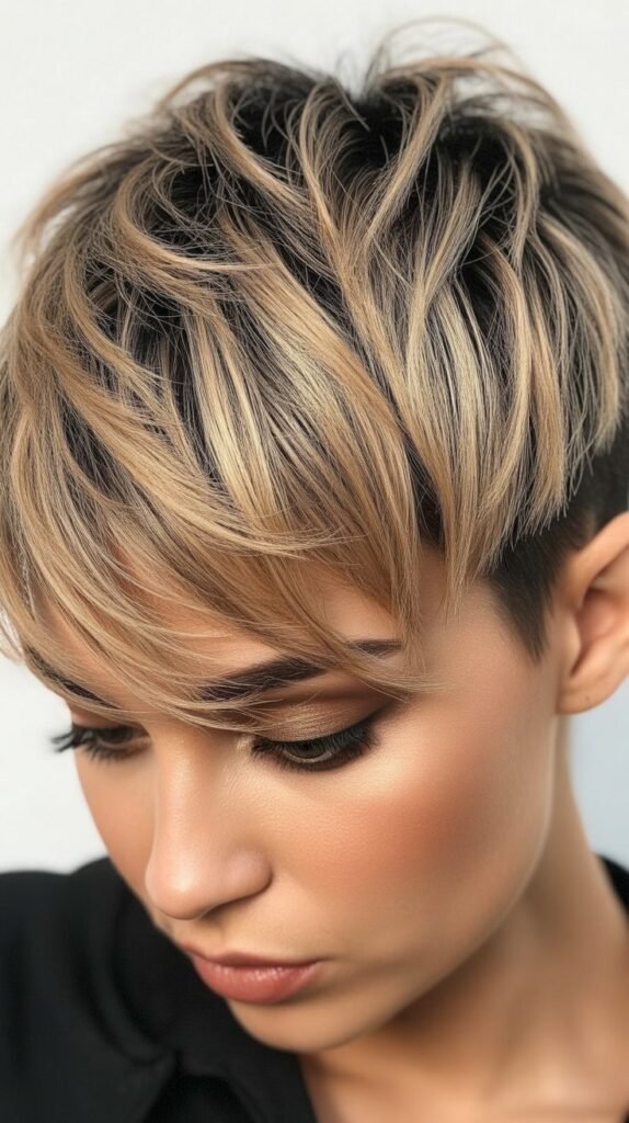 Beige Blonde Highlights