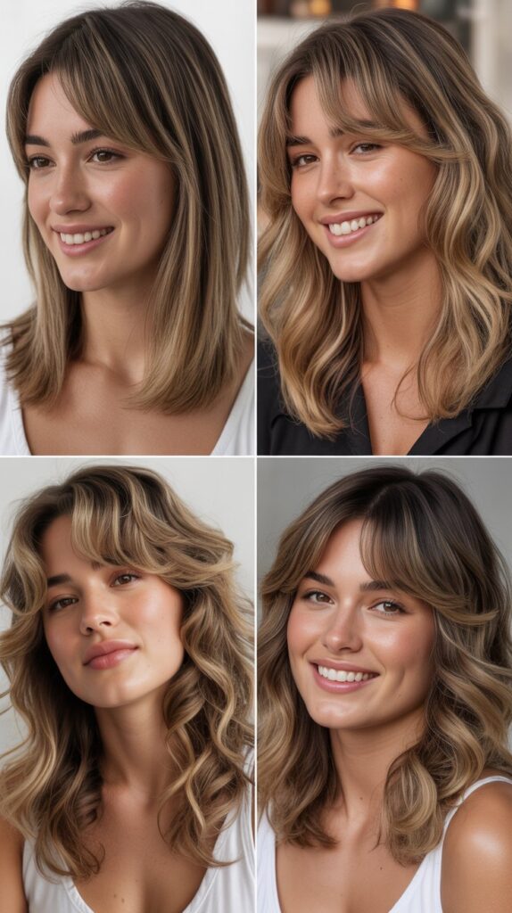 Layered Collarbone Cut with Soft Fringe