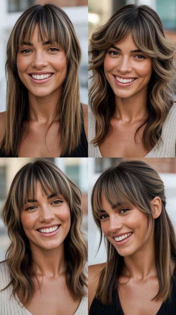 Edgy Layers with Straight Bangs