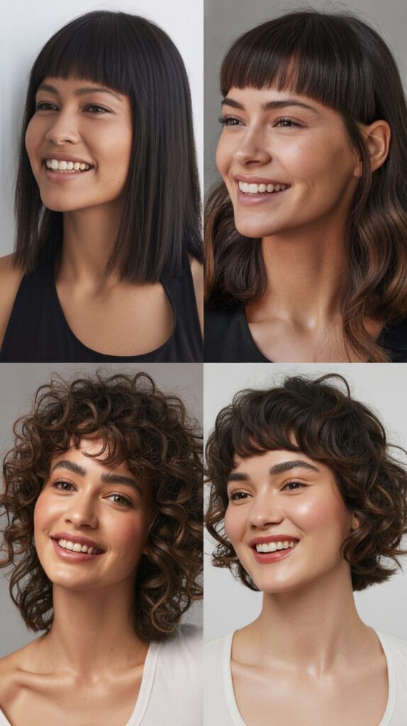 Wolf Cut with Micro Bangs