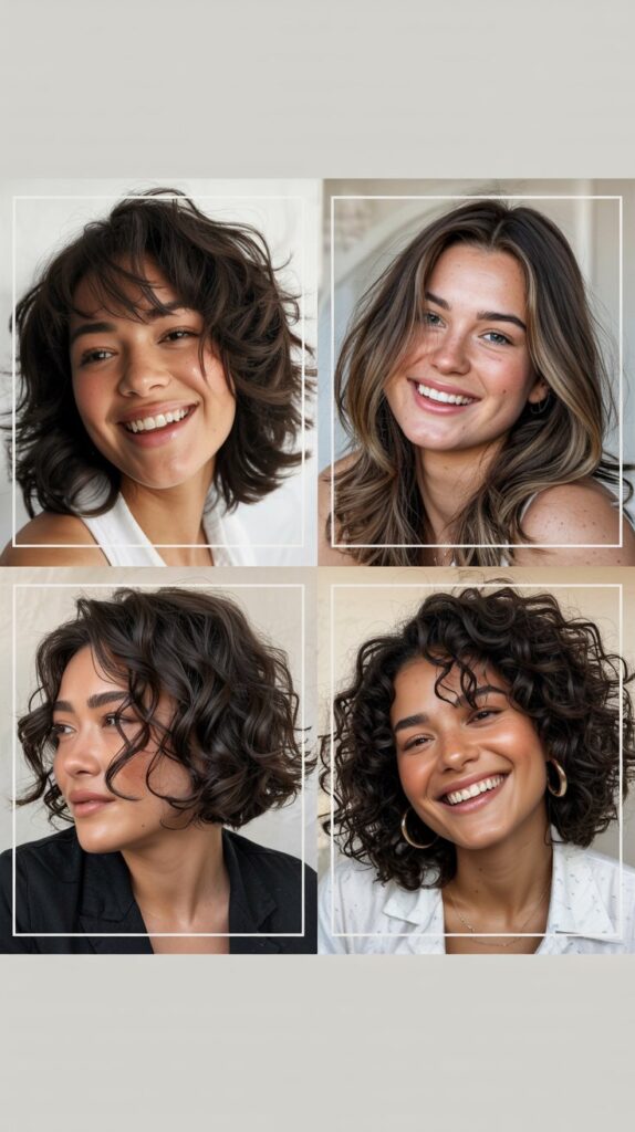 30 Stunning Medium Haircuts With Bangs for Thin Hair That Add Fullness 23 Choppy Shoulder-Length Cut with Arched Bangs