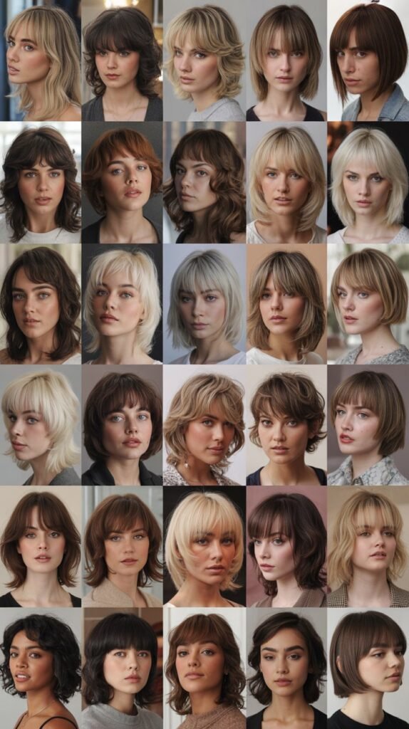 29 Trendy Medium Haircuts With Bangs and Layers for Extra Volume