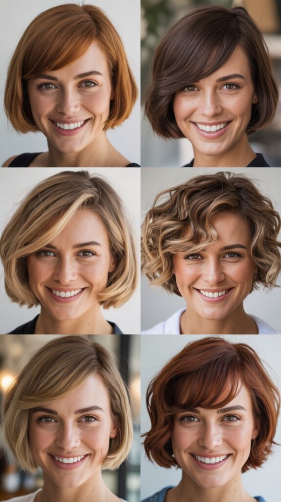 Inverted Bob with Sideswept Fringe