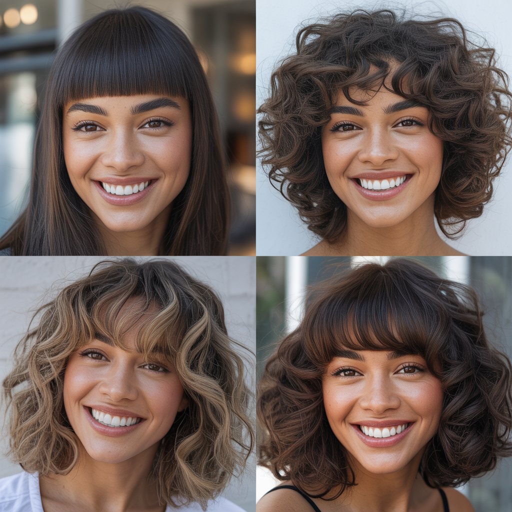  V-Cut Layers with Full Bangs