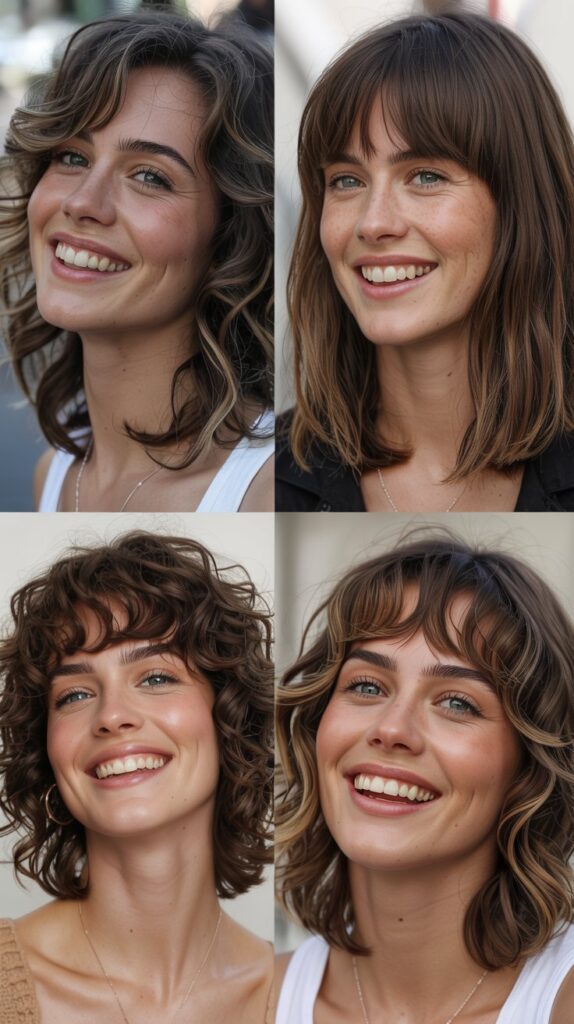 Shag with Peek-a-Boo Bangs