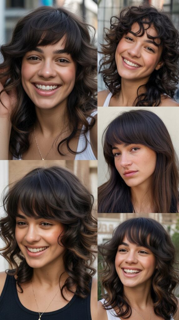 Stacked Layers with Feathered Bangs