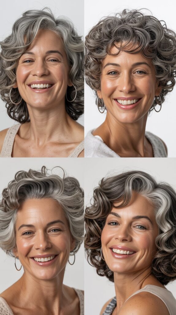 26 Perfect Hairstyles for Women Over 60 with Fine Medium Hair for Maximum Lift 26 . Graduated Layers with Face-Framing Highlights