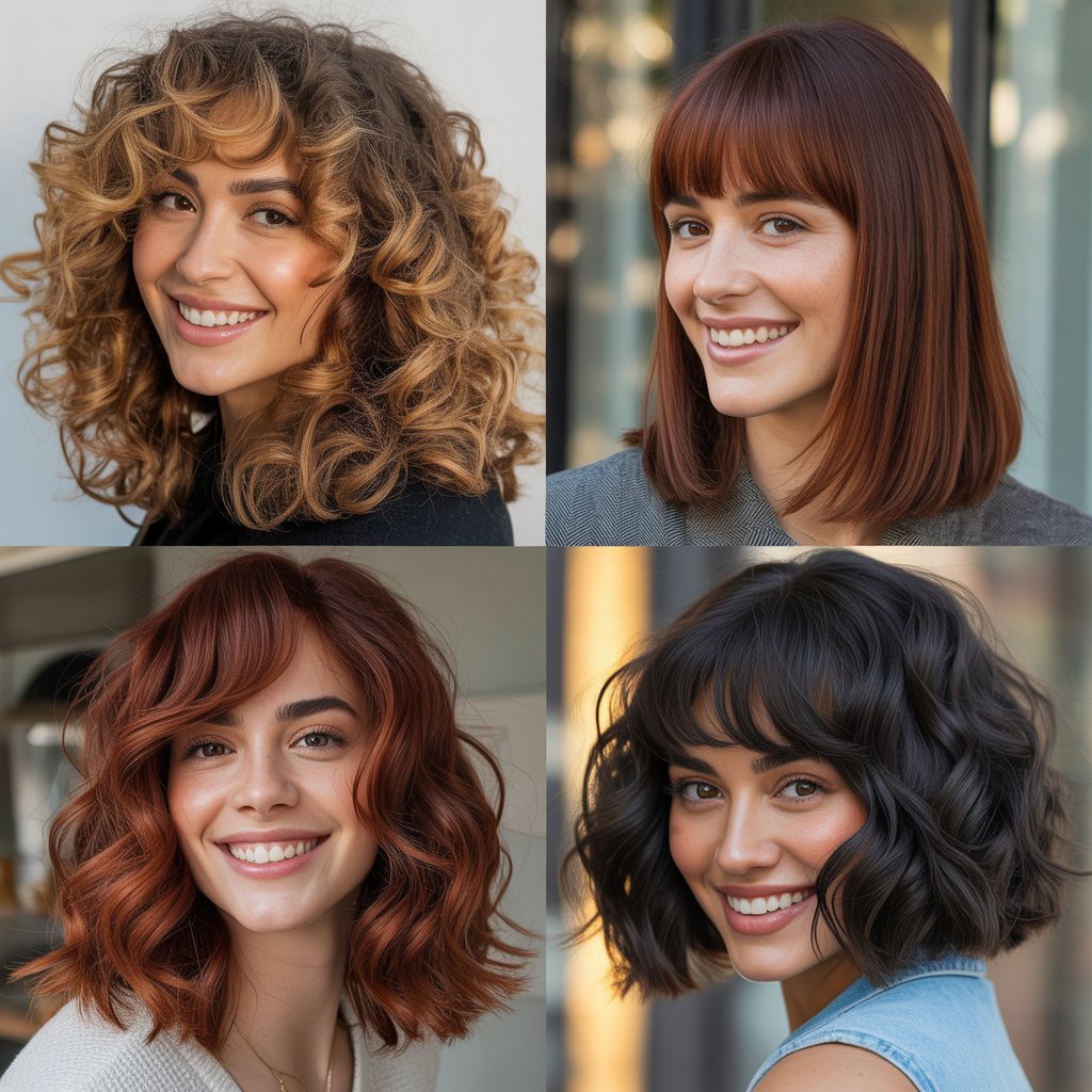  Tapered Layers with Swoopy Bangs